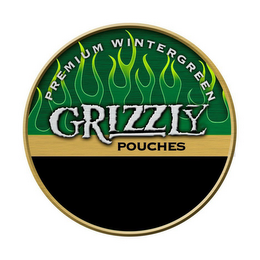 PREMIUM WINTERGREEN GRIZZLY POUCHES logo