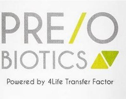 PRE/O BIOTICS POWERED BY 4LIFE TRANSFER FACTOR logo