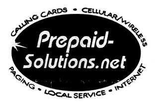 PREPAID-SOLUTIONS.NET CALLING CARDS CELLULAR/WIRELESS PAGING LOCAL SERVICE INTERNET logo