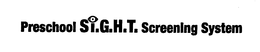 PRESCHOOL S.I.G.H.T. SCREENING SYSTEM logo