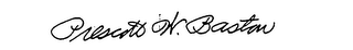 PRESCOTT W. BASTON logo