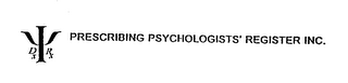 PRESCRIBING PSYCHOLOGISTS' REGISTER INC. DX RX logo