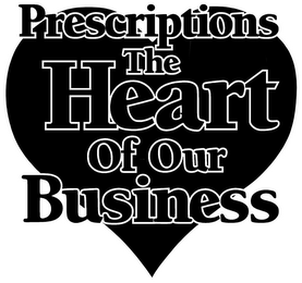 PRESCRIPTIONS THE HEART OF OUR BUSINESS logo