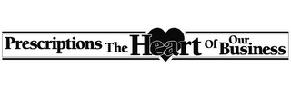 PRESCRIPTIONS THE HEART OF OUR BUSINESS logo