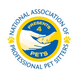 PRESENTS 4 PETS NATIONAL ASSOCIATION OFPROFESSIONAL PET SITTERS logo