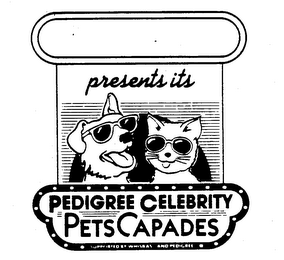 PRESENTS ITS PEDIGREE CELEBRITY PETS CAPADES SUPPORTED BY WHISKAS AND PEDIGREE logo