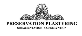 PRESERVATION PLASTERING ORNAMENTATION CONSERVATION logo