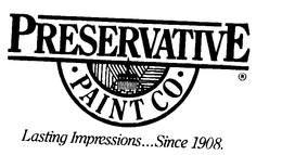 PRESERVATIVE PAINT CO. LASTING IMPRESSIONS...SINCE 1908 logo