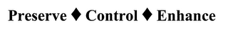 PRESERVE CONTROL ENHANCE logo