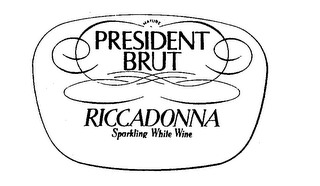 PRESIDENT BRUT RICCADONNA SPARKLING WHITE WINE logo