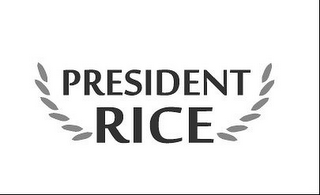 PRESIDENT RICE logo