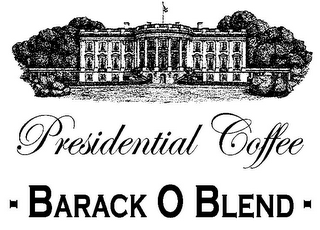 PRESIDENTIAL COFFEE BARACK O BLEND logo