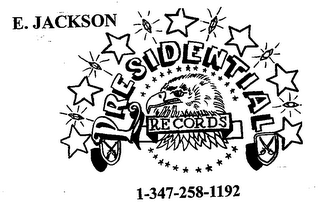 PRESIDENTIAL RECORDS E. JACKSON 1-347-258-1192 logo