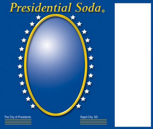 PRESIDENTIAL SODA THE CITY OF PRESIDENTS RAPID CITY, SD logo