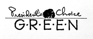 PRESIDENT'S CHOICE G-R-E-E-N logo