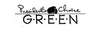 PRESIDENT'S CHOICE G-R-E-E-N logo