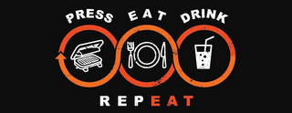 PRESS EAT DRINK REPEAT logo