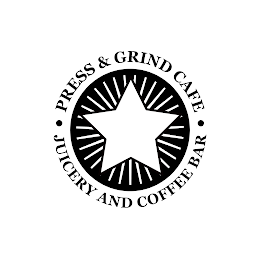 PRESS & GRIND CAFE JUICERY AND COFFEE BAR logo