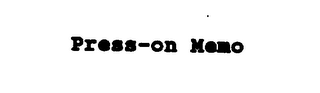 PRESS-ON MEMO logo
