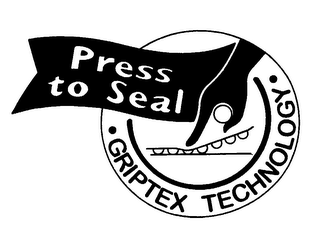PRESS TO SEAL GRIPTEX TECHNOLOGY logo