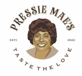 PRESSIE MAE'S TASTE THE LOVE ESTD 2023 logo
