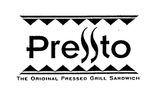 PRESSTO THE ORIGINAL PRESSED GRILL SANDWICH logo
