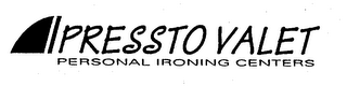 PRESSTO VALET PERSONAL IRONING CENTERS logo