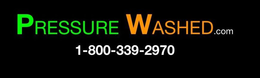PRESSURE WASHED.COM 1-800-339-2970 logo