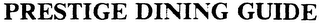 PRESTIGE DINING GUIDE logo