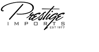 PRESTIGE IMPORTS EST 1977 logo
