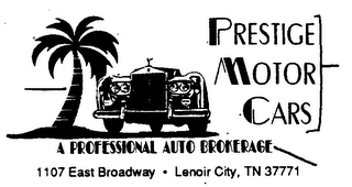 PRESTIGE MOTOR CARS A PROFESSIONAL AUTO BROKERAGE 1107 EAST BROADWAY LENOIR CITY, TN 37771 logo