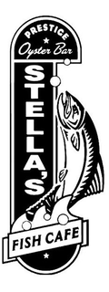 PRESTIGE OYSTER BAR STELLA'S FISH CAFE logo