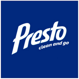 PRESTO CLEAN AND GO logo