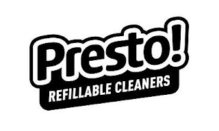PRESTO! REFILLABLE CLEANERS logo