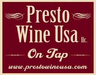 PRESTO WINE USA LLC., ON TAP logo