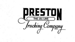 PRESTON TRUCKING COMPANY, INC. THE 151 LINE logo