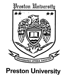 PRESTON UNIVERSITY UNIVERSITAS LITTERA SANCTUS PRESTON UNIVERSITY logo