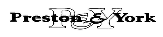 PRESTON & YORK P & Y logo