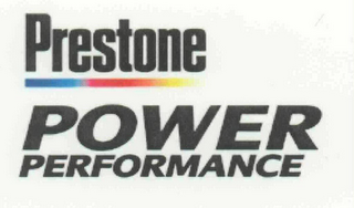 PRESTONE POWER PERFORMANCE logo
