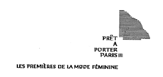 PRET A PORTER PARIS LES PREMIERES DE LA MODE FEMININE logo