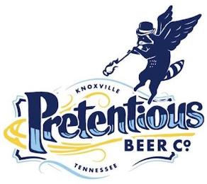 PRETENTIOUS BEER CO. KNOXVILLE TENNESSEE logo