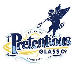 PRETENTIOUS GLASS CO. KNOXVILLE TENNESSEE logo