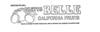 PRETTY BELLE CALIFORNIA FOODS PRODUCT OF USA logo