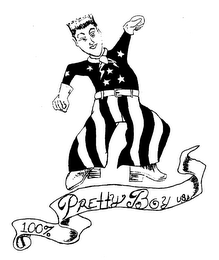 PRETTY BOY USA 100% logo