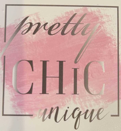PRETTY CHIC UNIQUE logo