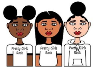 PRETTY GIRLS ROCK PRETTY GIRLS ROCK PRETTY GIRLS ROCK logo