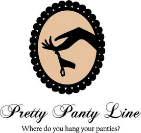 PRETTY PANTY LINE WHERE DO YOU HANG YOUR PANTIES? logo