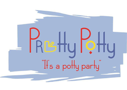 PRETTY POTTY "IT'S A POTTY PARTY" logo