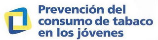 PREVENCIÓN DEL CONSUMO DE TABACO EN LOS JÓVENES logo