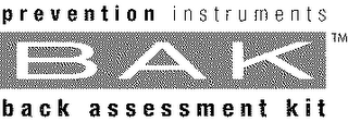 PREVENTION INSTRUMENTS BAK BACK ASSESSMENT KIT logo